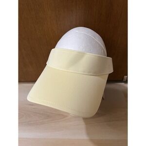NWT CALIA Golf Women's Sport Visor One Size Panna Cotta Light Yellow Tennis S1